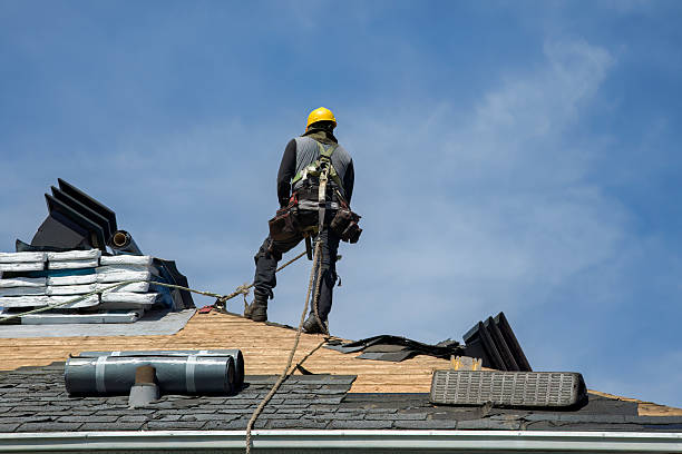 Professional Gutter Installation technician working in Madison, MS